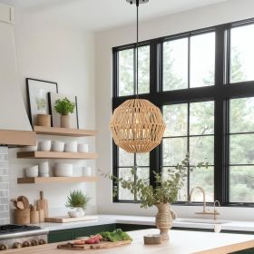 Iron and Ropes 1 Light 11" Diam Pendant