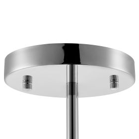 Cinderella Crystal Round Chandelier Pendant // Chrome