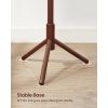Sturdy Solid Wood Coat Rack in White Finish with 8 Hooks