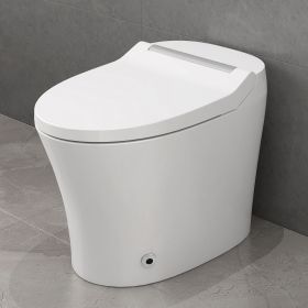 Smart toilet with Built-in Heated Seat, One Piece Elongated Modern Toilet with Adjustable Temp Heated Seat, Auto Flush, Dual Flush Toilet 1/1.28 GPF