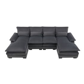 8004AAE-packageHigh-Quality: The sofa features a sturdy wood and iron frame that can hold up to 330 lbs/seat,