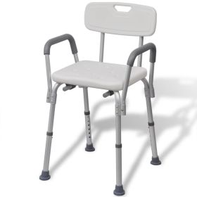 Shower Chair Aluminum White