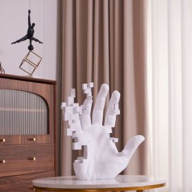 Pixel Hand (Option: Matte White)