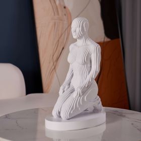 Woman Pixel (Option: Matte White)