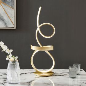 Amsterdam Table Lamp - LED Strip & Touch Dimmer (Color: Gold)