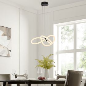 Daisy LED Adjustable Chandelier (Color: Matte Black)