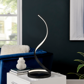 Modern Spiral Integrated LED Table Lamp (Option: Black)