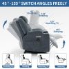 Up to 350 LBS Chenille Power Lift Recliner Chair, Heavy Duty Motion Mechanism with 8-Point Vibration Massage and Lumbar Heating, USB and Type-C Ports
