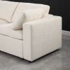 68.5" Loveseat Sofa with Ottoman Modular Sectional Love Seat Couch Small L Shaped Upholstered Couch for Living Room Apartment Small Space