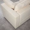 68.5" Loveseat Sofa with Ottoman Modular Sectional Love Seat Couch Small L Shaped Upholstered Couch for Living Room Apartment Small Space